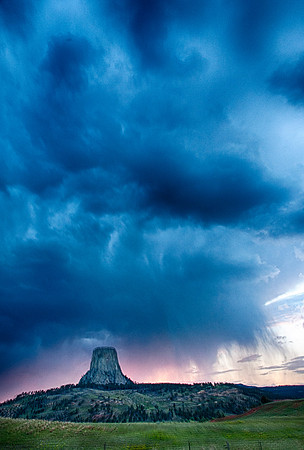 Devil's Tower - Sunset Storm 1