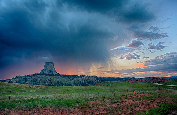 Devil's Tower - Sunset Storm 2