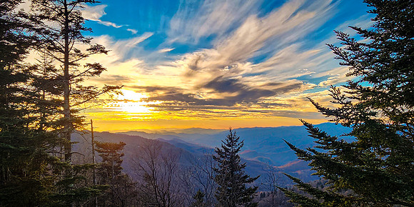 Water Rock Knob Sunset 1