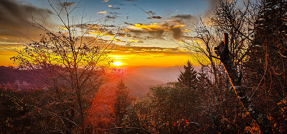 Water Rock Knob Sunset 3